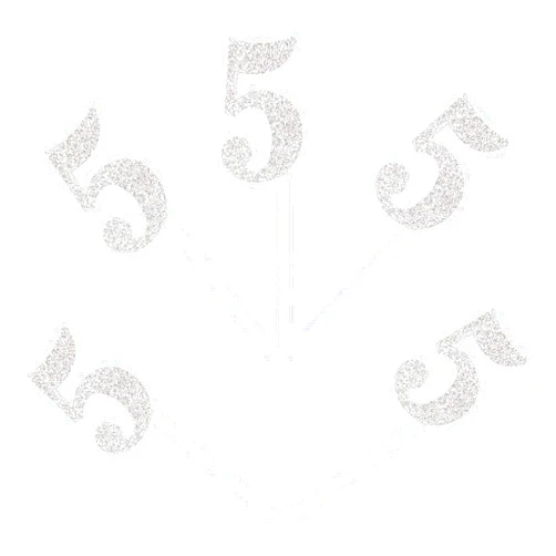 Newqueen Ercadio 24 Pack Silver Glitter 5 Number Birthday Cupcake Toppers 5th Cupcake Picks Anniversary Party Baby Shower Cake Decors