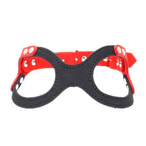 Avenpets Soft Adjustable Eyeglass Dog Harness No-Pull Breathable Velvet Pet Vest for Small Medium Dogs Easy Control Harness, Black, M
