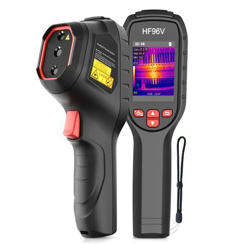 HSFTOOLS HF96V Thermal Camera with Visual Camera, 240 * 240 Super Resolution, 96 x 96 IR Resolution, Thermal Imaging Camera with Laser Pointer, 25 Hz, 50° FOV, -4°F to 1022°F, IP54 Infrared Camera