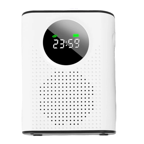 FAUOSWUK Wireless Voice Amplifier with Digital Processor Noise Reduction 2000mAh BT 5.2 for Teachers Speakers Lecturers with Microphone and LED Display
