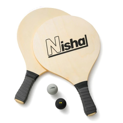 Nisha - Paddle Ball Set, Complete Smash Ball Set with 2 Pro Smash Balls, 2 Smash Rackets and Paddle Grips, Interactive Indoor, Outdoor and Beach Paddle Ball Game, Comes in a Durable Plastic Case