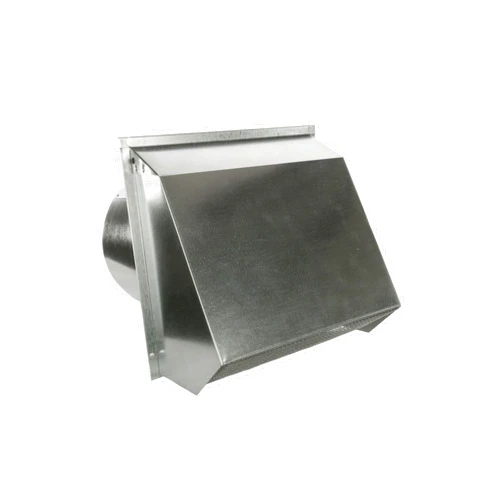 Generic RDP Hooded Wall Vent with Screen and Damper (6 Inch, Galvanized)