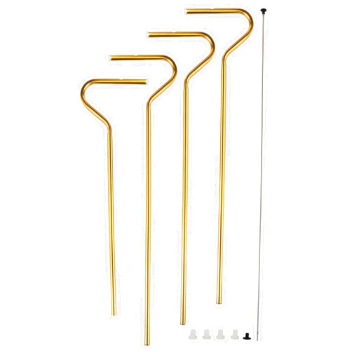 RMHgold Anti-Wrinkle Straws 4 Pcs, Eco-Friendly Reusable Stainless-Steel Straws to Prevent Lip Wrinkles, 8 1/2