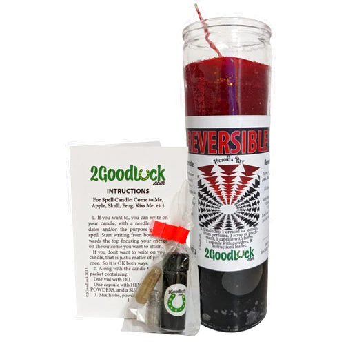 Victoria Rey Reversible Dressed Candle Kit - Veladora Preparada Reversible