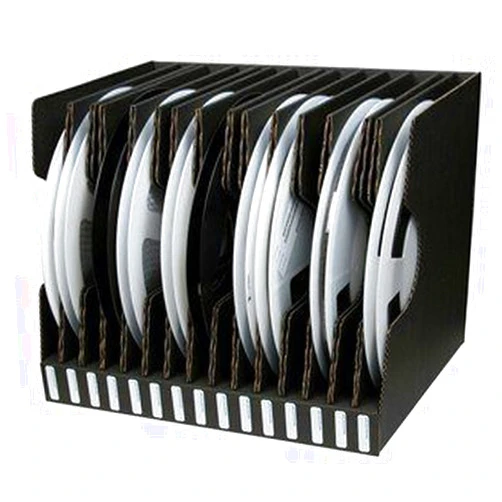Protektive Pak Impregnated Corrugated Cardboard ESD / Anti-Static Reel Storage Container - 17 1/2 in Length - 13 11/16 in Wide - 37564 [PRICE is per EACH]