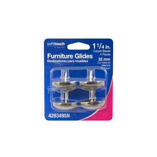 Waxman 4 Count Soft Touch Nail-On Furniture Glide Size: 1.25