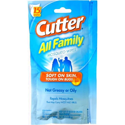 United Industries Cutter All Family Mosquito Repellent Wipes (Pack of 3) by United Industries Corp