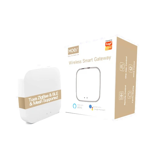 MOES ZigBee & Bluetooth & Mesh Gateway, Tuya Wireless Smart Home Bridge Hub, Only Support Tuya Smart Device Work with Smart Life/MOES App