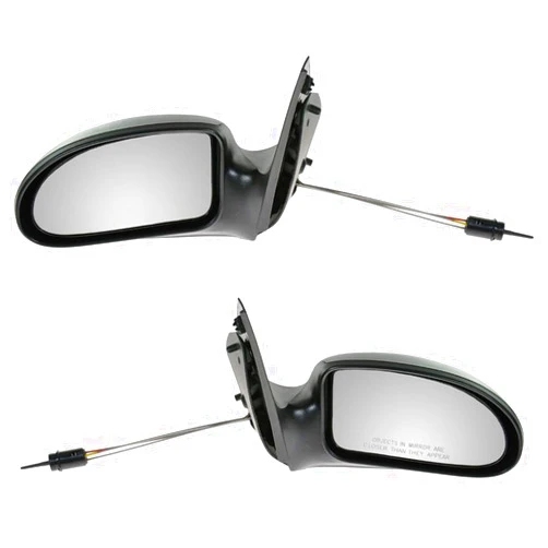 TRQ Driver & Passenger Side Mirror Set Manual Compatible with 2002-2007 Ford Focus FO1320239 FO1321239