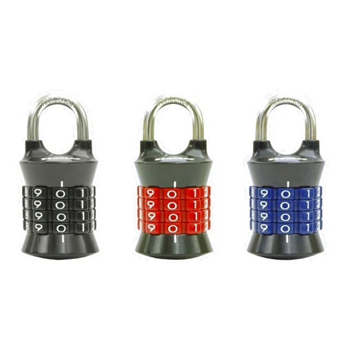 Master Lock Locker Lock Set Your Own Combination Padlock, 3 Pack, Colors May Vary, 1535EC3