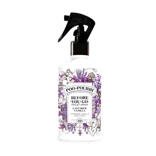 Poo-Pourri Before-You-Go Toilet Spray, Lavender Vanilla, 8 Fl Oz - Lavender, Vanilla and Citrus