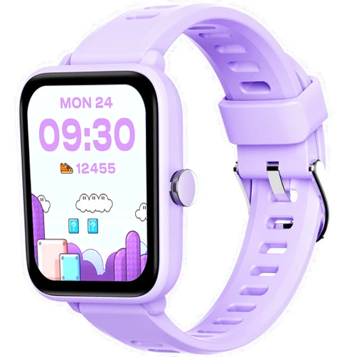 BIGGERFIVE Smart Watch for Kids, Fitness Tracker Watch Pedometer, Heart Rate, 5ATM Waterproof, Sleep Monitor, Alarm Clock, Calorie Step Counter, Puzzle Games, HD Touch Screen for Girls Ages 5-14