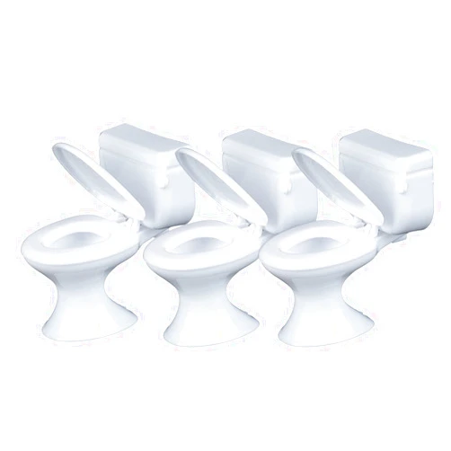 HAOYUNLAI GUNDAN 3 Pcs Mini Toilet Seat Toy,Doll House Furniture for Boy Girl Party, Celebrating Party Birthday Cake Decoration Furniture Dollhouse Accessories