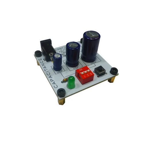 ELearnTronics Learn to Solder | Electronics Learning Board: Capacitance | Practice Soldering & Learn Electronics