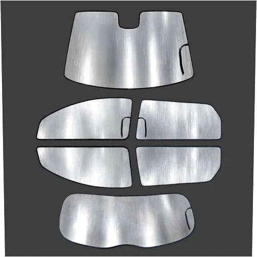 Galaxy Auto Shield GalaxyAutoShield Custom Fit Full Set w/Windshield Reflective Sun Shade for 2021 2022 2023 2024 Ford Mustang Mach-E Mache 4Dr Coupe, Accessories UV Reflector Privacy Insulated Protection (Made in USA)