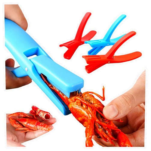 LIONICE Crawfish Sheller Tool - 2024 New Crawfish Shelling Tool, Crawfish Peeler Crawfish Boil Party Supplies, Crawfish Shucker Tails Cleaner, Kitchen Shrimp Peeler Cleaner Deveiner Seafood Tool (1, Blue)