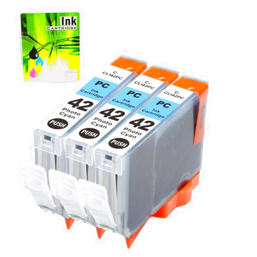 NEXTPAGE CLI42 Photo Cyan Ink Cartridges Replacement for Canon CLI-42 CLI 42 Photo Cyan Ink Cartridge for use with Pixma Pro 100 Pro-100S Printers (CLI42 PC 3 Pack)