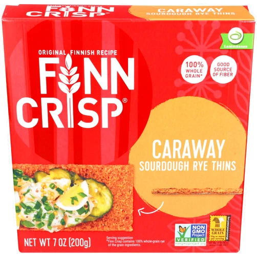 Finn Crisp Thin Crispbread Caraway - 7 oz