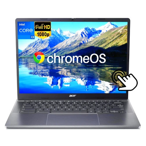acer 2024 Chromebook Plus 514 Touchscreen Laptop, 14 Inch FHD, Intel 8-Core i3-N305, 8GB LPDDR5 RAM, 512GB SSD, Business Chromebook Laptop, Wi-Fi 6E, 1080P Webcam, SD Card Reader, Chrome OS