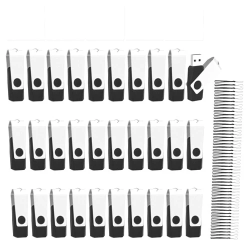 EASTBULL 50 Pack of Flash Drives Bulk 4GB USB 2.0 Flash Drives Pack 4GB USB Drives Bulk Thumb Drives with 50 Strings and Labels