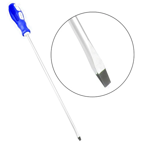 BQKKWIN 12-inch long screwdriver long handle screwdriver head flat head 6 mm magnetic screwdriver（PH2-#2）