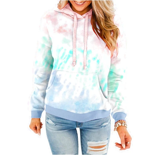 BeadChica Womens Casual Hoodies Crew Neck Long Sleeve Sweatshirts With Pocket Lightweight Pullover Tops