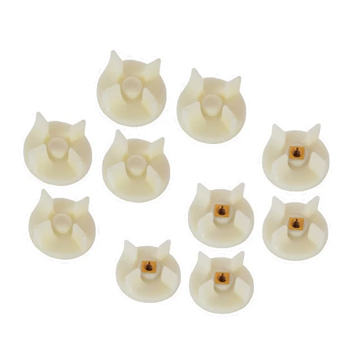 AJS RETAIL -Motor & Jar Coupler Set suitable for PREETHI Mixer Grinders (4Leaf, Off-White) (5pc Motor+5pc Jar Coupler Set)
