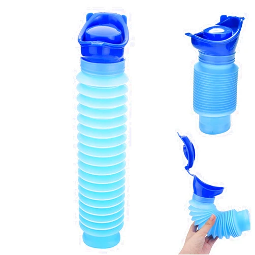 LENHON Men?s Pocket Toilet, Emergency Urinal Outdoor, Shrinkable Portable Urinal, Unisex Portable Mobile Toilet Potty Pee Urine Bottle for Camping Travel Traffic Jam and Queuing (1PC)