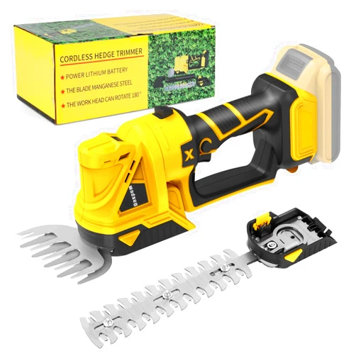 Daspom Hedge Trimmer Cordless, Grass Trimmer Cordless,2 in 1 Handheld Electric Hedge & Grass Trimmer for DEWALT 20V MAX Battery (No Battery), Grass Trimmer, Bush Trimmer & Grass Shears for Yard
