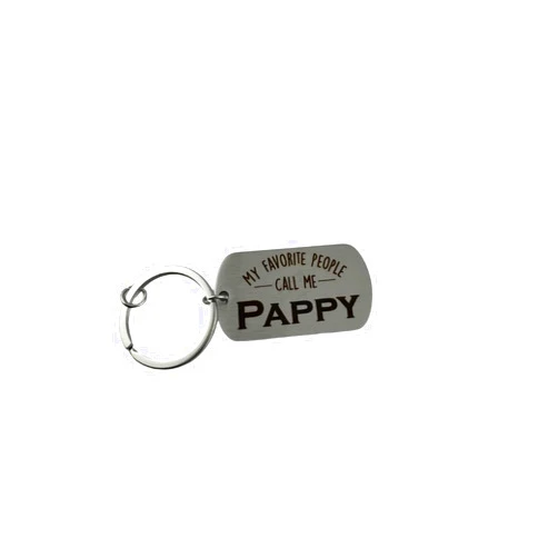 Marble Bear My Favorite People Call Me Pappy Gifts from Grandchildren, Fathers Day Gift for Pappy Keychain from Grandkids, Father's Day Gift from Granddaughter, Grandpa Birthday Gifts for Grandparents