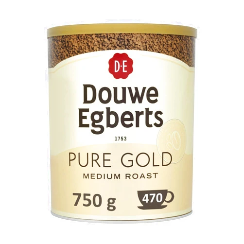 Douwe Egberts Medium Roast Pure Gold Freeze Dried Instant Coffee 750g