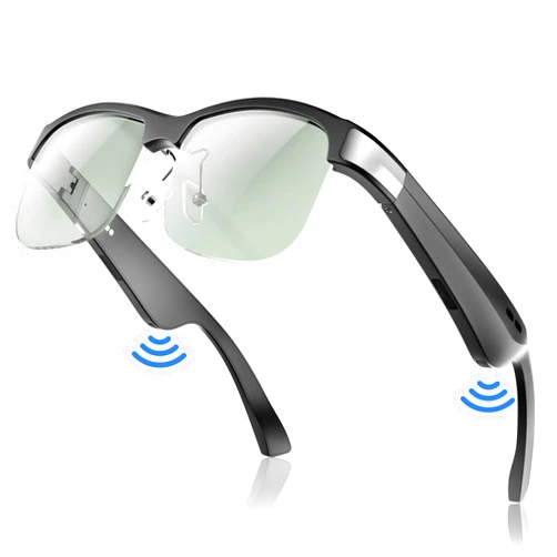GAXABI Smart Glasses, Polarized Bluetooth Sunglasses, Built-in Mic & Speakers, Voice Assistant, UV Protection, Bluetooth Glasses for Office, Driving, Cycling Outdoor Sports