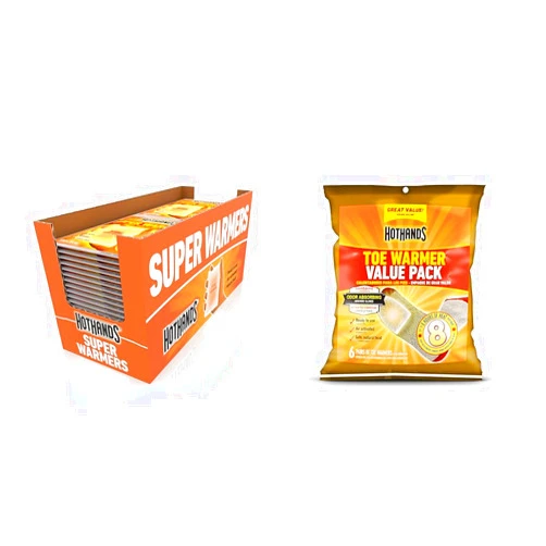 HotHands Body & Hand Super Warmers - Long Lasting Safe Natural Odorless Air Activated Warmers - Up to 18 Hours of Heat - 40 Individual Warmers