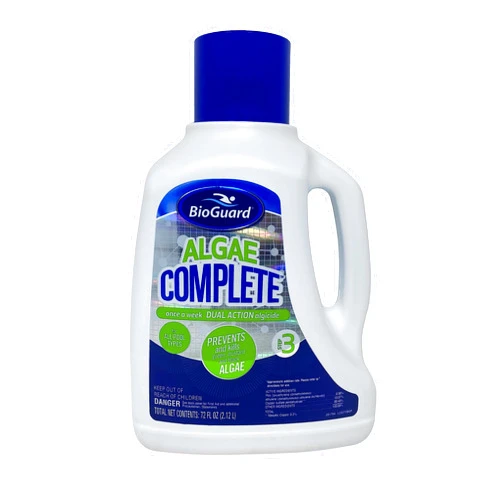 BioGuard Algae Complete, 2L, Single, Dual Action Algaecide, Non-Staining and Non-Foaming, Kills and Prevents All Types of Algae