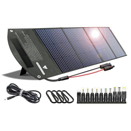 ITEHIL Solar Panel, 160W 18V Portable Solar Panel, Foldable Monocrystalline High Efficiency Waterproof Solar Panel Kits with MC4/Type-C/USB/DC Outputs for Power Stations Outdoor Camping…