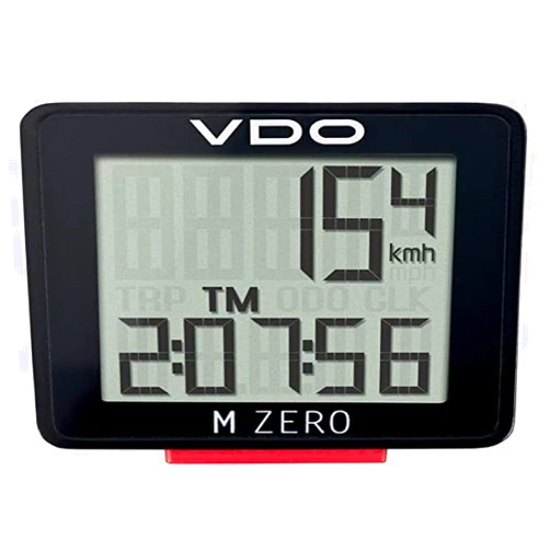 VDO M0 Handlebar Mount with Single Button and easy readability square-shaped display Speed transmission Kabel Automatic start-stop Wired Cycle Computer Bike Speedometer