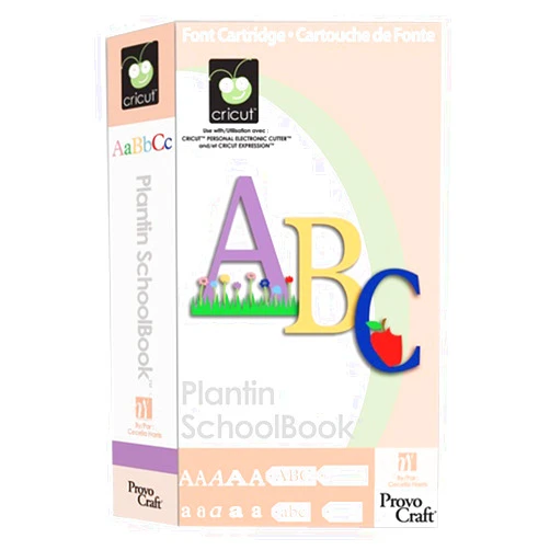 Cricut Plantin Schoolbook Cricut Cartridge