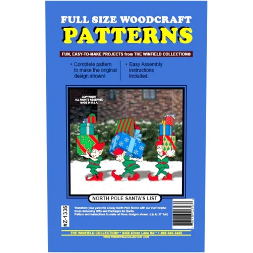 Winfield Collection North Pole Delivery Elves Woodworking Project Plan