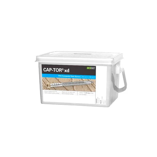 Starborn Industries Starborn Cap-Tor xd Screws for PVC and Composite Decking - 350 Deck Pack Sand Epoxy Finish #10 x 2-3/4