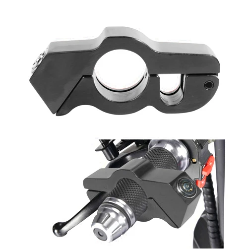 Bylikeho Motorcycle Lock, Heavy Duty Anti-Theft Bike Handlebar Lock,Car Accessories Handlebar Throttle Grip Brake Lever Security Motorcycle Locks,Ultimate Security for Motorcycle (Black)