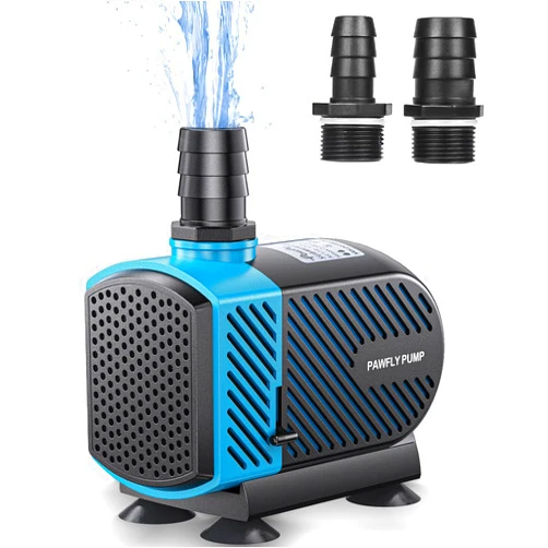 Pawfly 800 GPH Aquarium Submersible Water Pump (3000L/H, 45W) Ultra Quiet Water Fountain Pump with 8.2 ft. Lift Height Adjustable Water Pump for Fish Tanks Ponds Gardens Waterfalls Statuary and Sumps