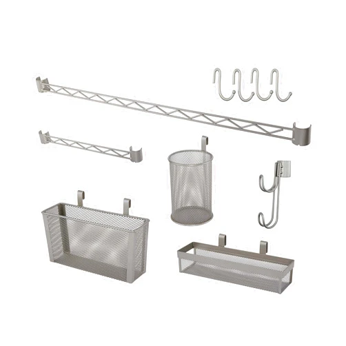 Home Zone Bookcase Storage Rack Shelf Accessory Kit (Large)