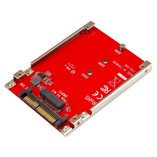 StarTech.com M.2. PCI-e NVMe to U.2 (SFF-8639) Adapter - Not Compatible with SATA Drives or SAS Controllers - For M.2 PCIe NVMe SSDs - PCIe M.2 Drive to U.2 Host Adapter - M2 SSD Converter, TAA