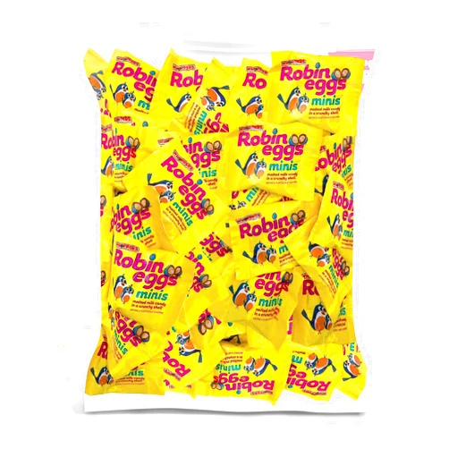 ZompoZ Whopper Robin Eggs Easter Candy, Bulk 128 Count Snack Size Individually Wrapped Whoopers Milk Chocolate Malted Balls w/Pastel Candy Shells, Easter Baskets & Hunt, 4 Lbs