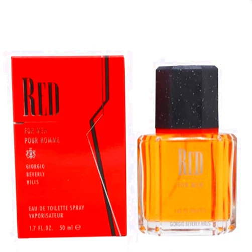 GIORGIO BEVERLY HILLS Red by Giorgio Beverly Hills for Men, Eau De Toilette Spray, 1.7-Ounce