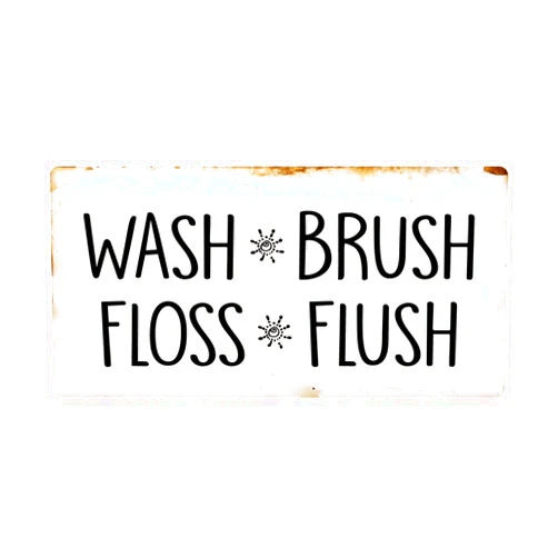 Deerts 1349HS Wash Brush Floss Flush 5