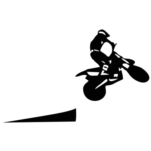YINGKAI Motocross Racer Jumping Off Ramp on Light Switch Decal Vinyl Wall Decal Sticker Art Living Room Carving Wall Decal Sticker for Kids Room Home Window Decoration