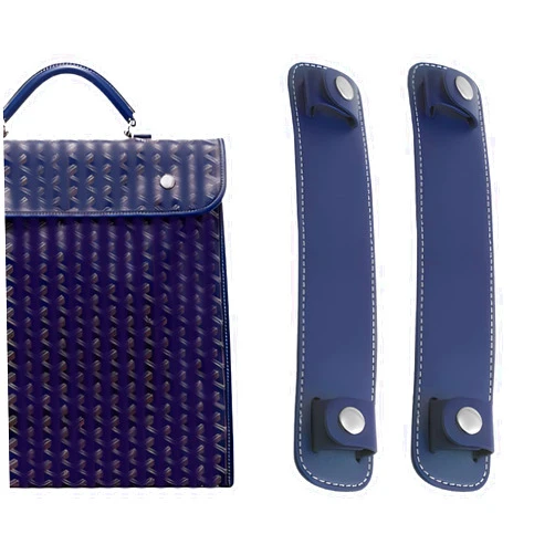 KIYOMIL 2 Pcs Shoulder Strap Pads Replacement,Microfiber Leather Strap Pad Modification for Goyard Tote Bag(Dark Blue)
