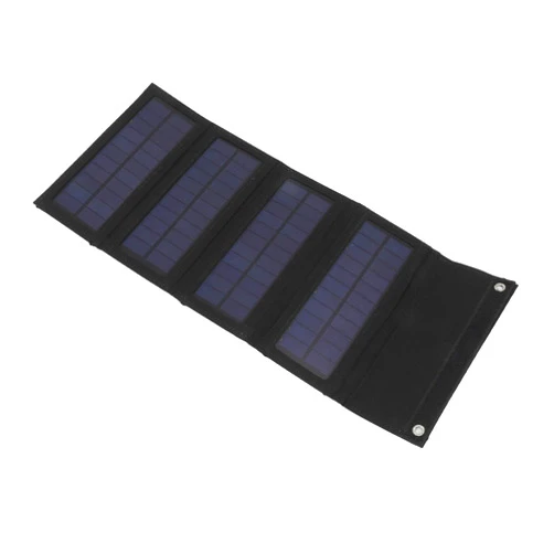 Suick 40W Folding Solar Panel, USB Interface 40W Portabel Solar Panel for Backpacking Traveling for Camping (Black)