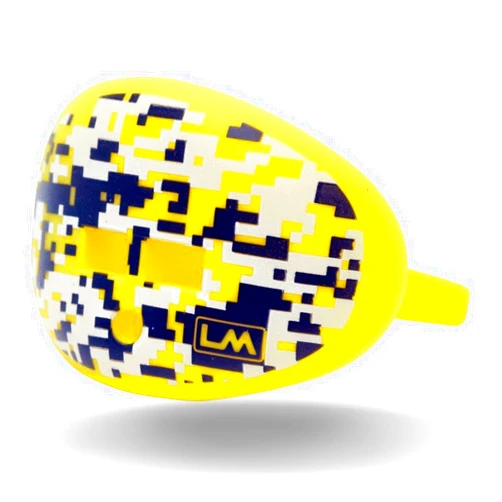 LOUDMOUTHGUARDS Pacifier Lip Protector Mouthguard (Digital Camo-Duck Fluorescent Yellow)